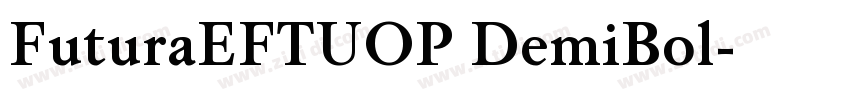 FuturaEFTUOP DemiBol字体转换